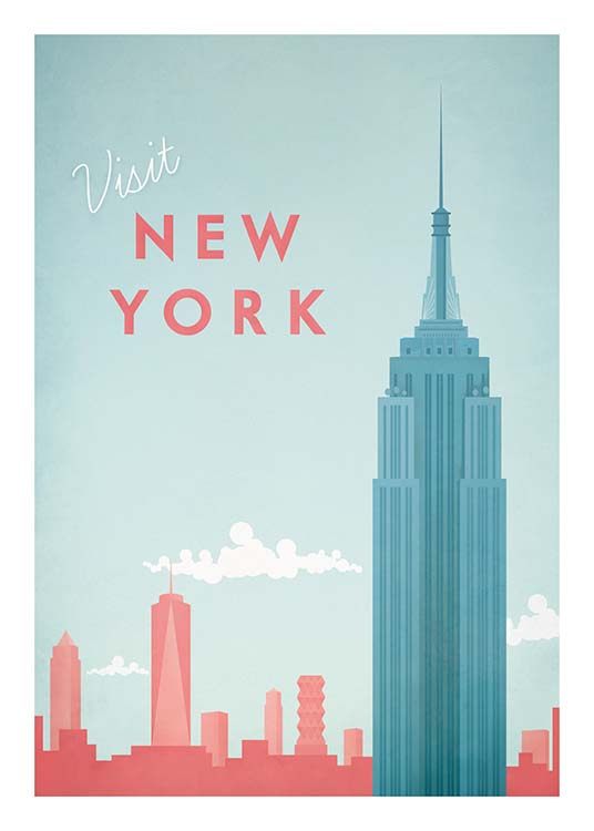 New York Travel Poster / Vintage bei Desenio AB (pre0011)