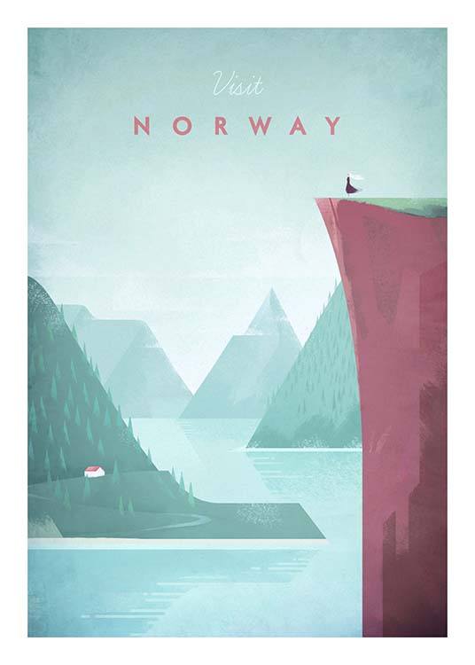 Norway Travel Poster / Vintage bei Desenio AB (pre0012)