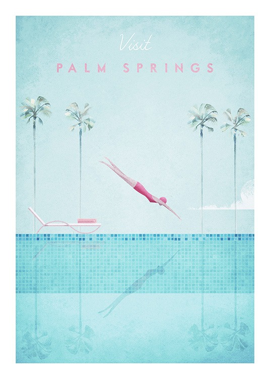 Visit Palm Springs Poster / Vintage bei Desenio AB (pre0043)