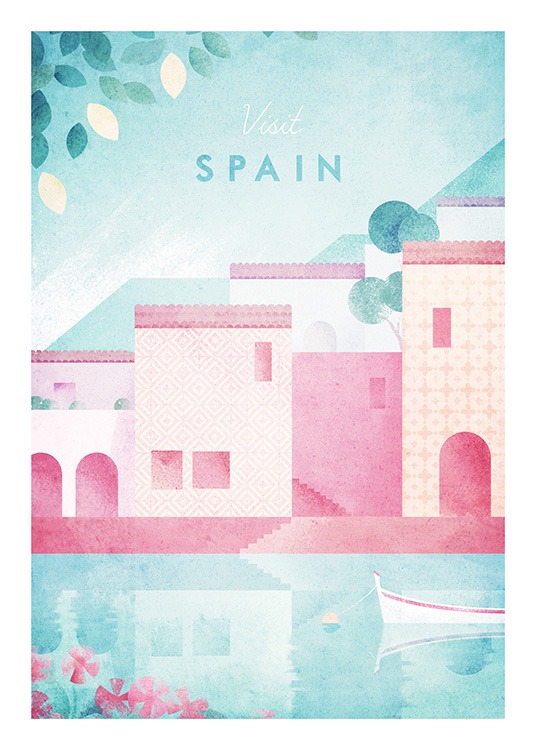Visit Spain Poster / Vintage bei Desenio AB (pre0044)