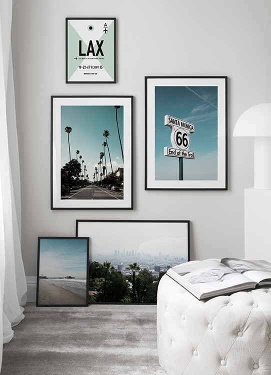 Poster mit Los Angeles-Thema