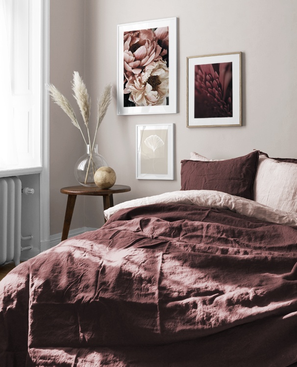 Decorate Your Bedroom For Fall With Dusty Red Prints Desenio