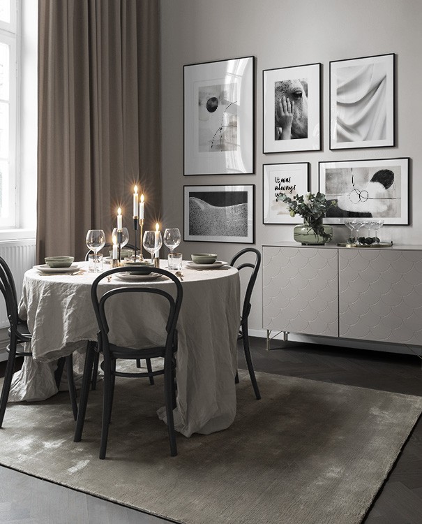 Bilderwand und Postercollage in der Küche | Poster für die Küche