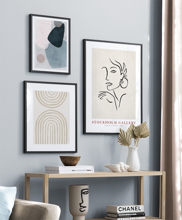 Wunderschönes Beige und Blau