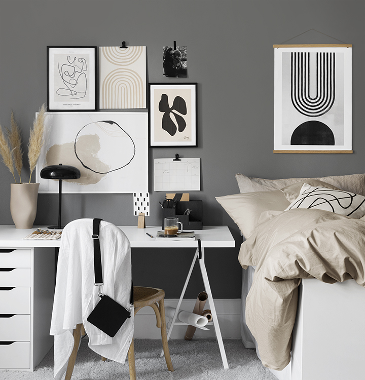 Monochrom und Beige